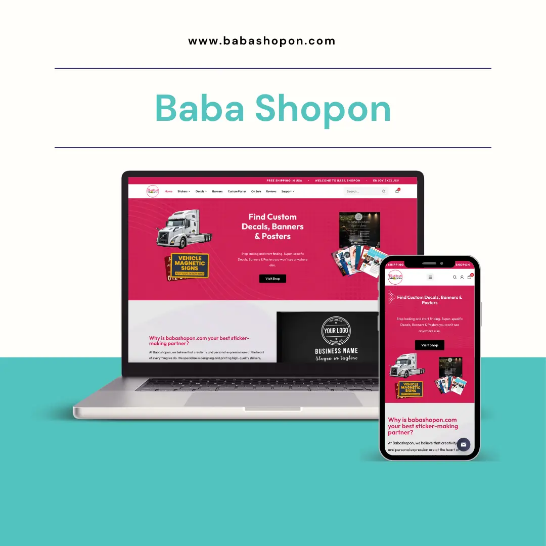 Baba Shopon Website Design